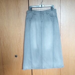 Cato Gray Denim Skirt